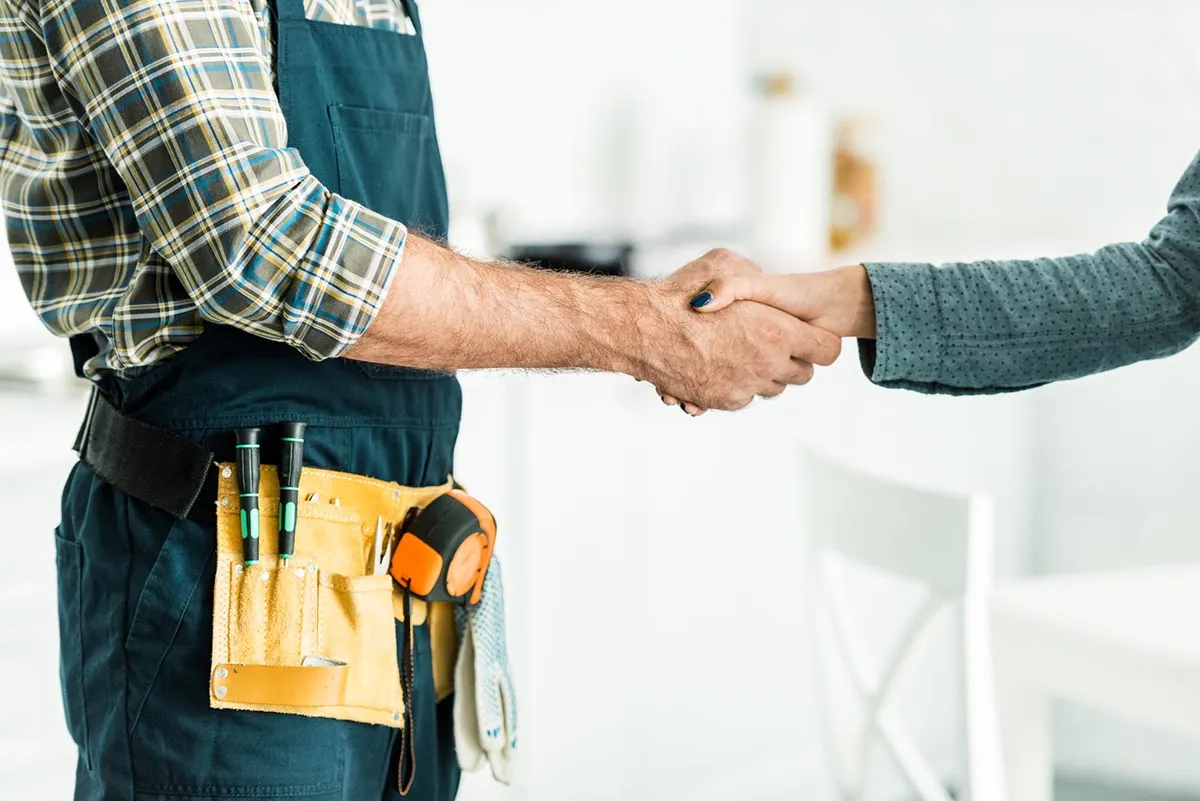 Professional handyman service consultation